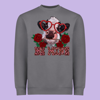 Be Mine Valentine's Day Calf Heavyweight Sweatshirt Designed By Ranaportraitstore