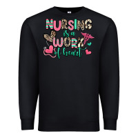 Black nursing is a work of heart Premium Sweatshirt - RanaPortraitStore
