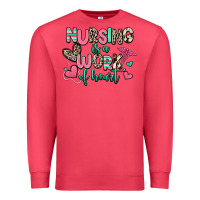 Cardinal nursing is a work of heart Premium Sweatshirt - RanaPortraitStore