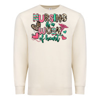 Sandshell nursing is a work of heart Premium Sweatshirt - RanaPortraitStore