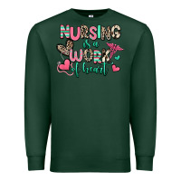 Sports Green nursing is a work of heart Premium Sweatshirt - RanaPortraitStore