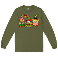 Army Green Elf Gnomes Long Sleeve Tee - CowhideDigitalArt
