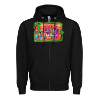 Black summer vibes watermelon Zipper Hoodie - JahusDesignShop