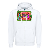 White summer vibes watermelon Zipper Hoodie - JahusDesignShop