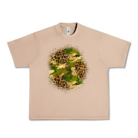 Burro camouflage and leopard patch Urban Heavy Tee - BundleAndBundleShop