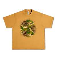 Peanut Butter camouflage and leopard patch Urban Heavy Tee - BundleAndBundleShop