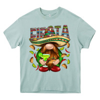 Arona Fiesta gnome with tacos Mexico Heavy Core Tee - HowdyJamesFarm