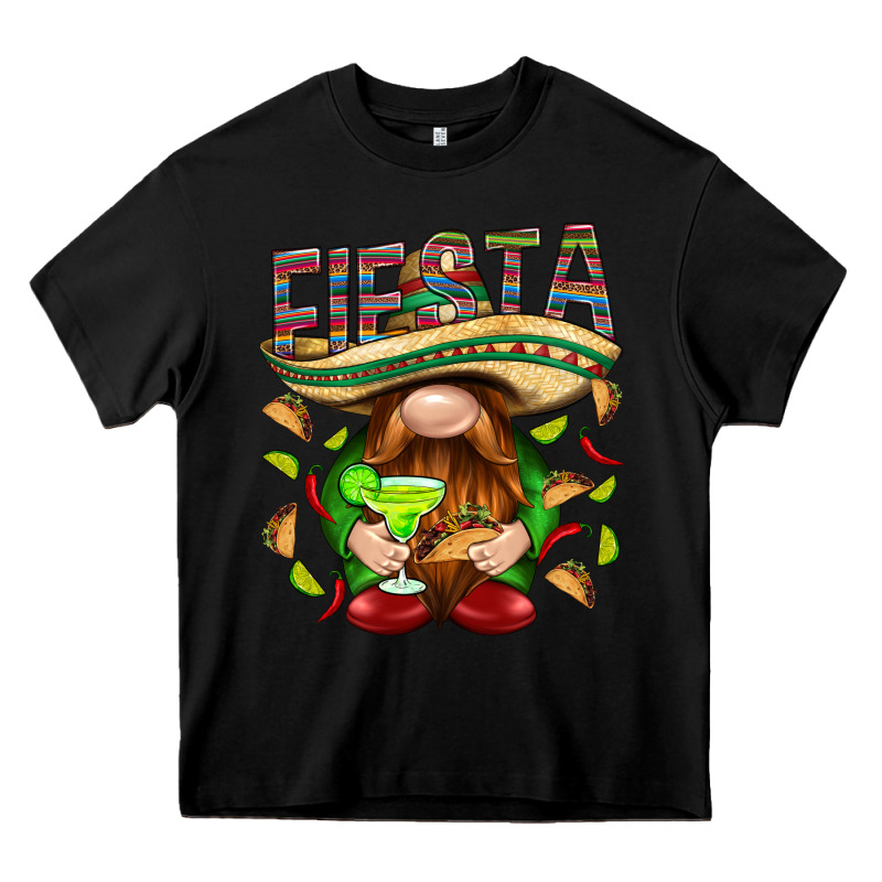 Fiesta Gnome With Tacos Mexico Heavy Core Tee by HowdyJamesFarm | Teevron