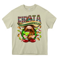 Mossy Fiesta gnome with tacos Mexico Heavy Core Tee - HowdyJamesFarm
