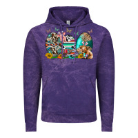 Cloud Purple easter easter eggs Vintage Hoodie - CowhideDigitalArt