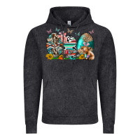Vintage Black easter easter eggs Vintage Hoodie - CowhideDigitalArt