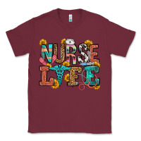 Burgundy nurse life Classic Tee - OliviaCreatesArt