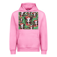 Fuchsia Pink baby cow floral aztec tumbler Urban Hoodie - Jasminsmagicworld