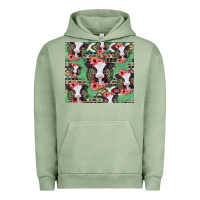 Pigment Oil Green baby cow floral aztec tumbler Urban Hoodie - Jasminsmagicworld