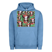 Pigment Pebble Blue baby cow floral aztec tumbler Urban Hoodie - Jasminsmagicworld