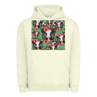 Pigment Pistachio baby cow floral aztec tumbler Urban Hoodie - Jasminsmagicworld