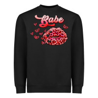 Black babe with kiss Heavyweight Sweatshirt - RanaPortraitStore