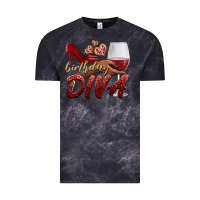 Cloud Black birthday diva Vintage Tee - BundleAndBundleShop
