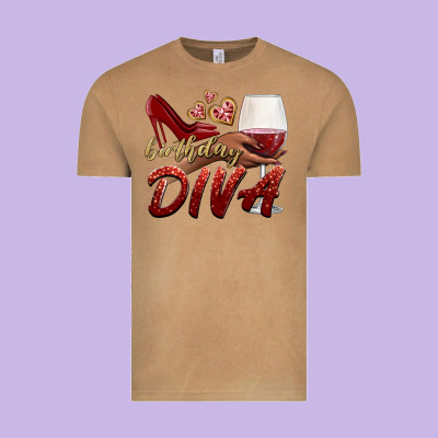 Birthday Diva Vintage Tee Designed By Bundleandbundleshop