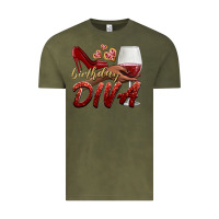 Vintage Olive birthday diva Vintage Tee - BundleAndBundleShop