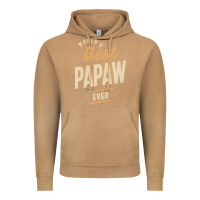 Vintage Camel Mens Best Papaw Ever Funny Dad / Grandpa Vintage Hoodie - DesigneFamous