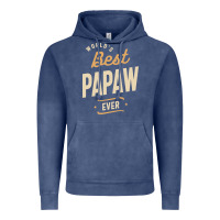 Vintage Denim Mens Best Papaw Ever Funny Dad / Grandpa Vintage Hoodie - DesigneFamous