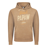 Vintage Coffee Mens Best Papaw Ever Funny Dad / Grandpa Vintage Hoodie - DesigneFamous