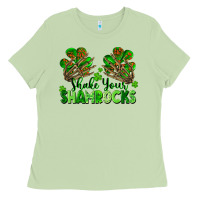 Matcha Shake Your Shamrocks Ladies Tee - FaDigitalArtStudio