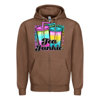 Chestnut tea junkie Zipper Hoodie - JahusDesignShop