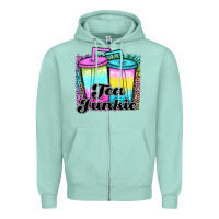 Seafoam tea junkie Zipper Hoodie - JahusDesignShop