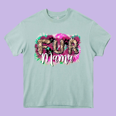 Fur Mama Mother's Day Heavy Core Tee Designed By Howdyjamesfarm