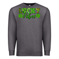 Charcoal Heather lucky vibes Premium Sweatshirt - RanaPortraitStore