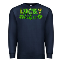 Navy lucky vibes Premium Sweatshirt - RanaPortraitStore
