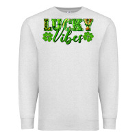 Oatmeal Heather lucky vibes Premium Sweatshirt - RanaPortraitStore