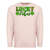 Pale Pink lucky vibes Premium Sweatshirt - RanaPortraitStore