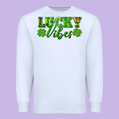 Lucky Vibes Premium Sweatshirt Designed By Ranaportraitstore