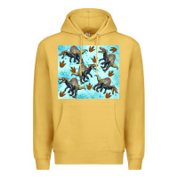 Antique Gold spinosaurus Premium Hoodie - Artiststas