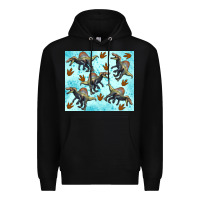 Black spinosaurus Premium Hoodie - Artiststas