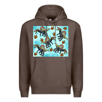 Coffee spinosaurus Premium Hoodie - Artiststas