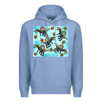 Colony Blue spinosaurus Premium Hoodie - Artiststas