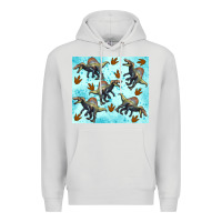 Dove Grey spinosaurus Premium Hoodie - Artiststas