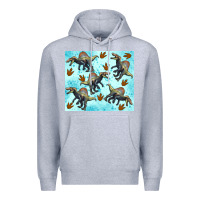 Heather Grey spinosaurus Premium Hoodie - Artiststas