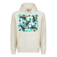 Oatmeal Heather spinosaurus Premium Hoodie - Artiststas