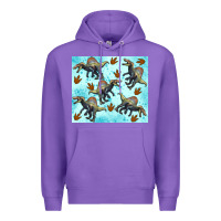 Purple spinosaurus Premium Hoodie - Artiststas