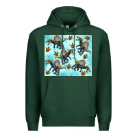 Sports Green spinosaurus Premium Hoodie - Artiststas