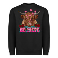 Black be mine highland cow Heavyweight Sweatshirt - RanaPortraitStore