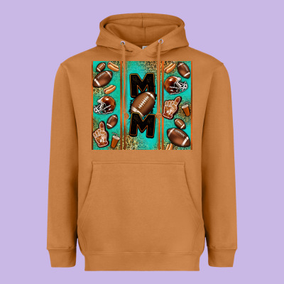 American Football Mom Heavyweight Hoodie Designed By Jasminsmagicworld