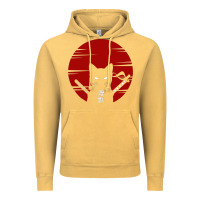 Vintage Mustard ninja cat japanese Vintage Hoodie - DesigneFamous