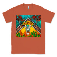 Copper western sunflowers longhorn bull skull Classic Tee - Artiststas