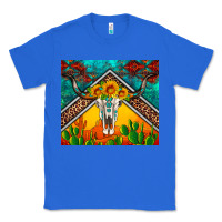 True Royal western sunflowers longhorn bull skull Classic Tee - Artiststas